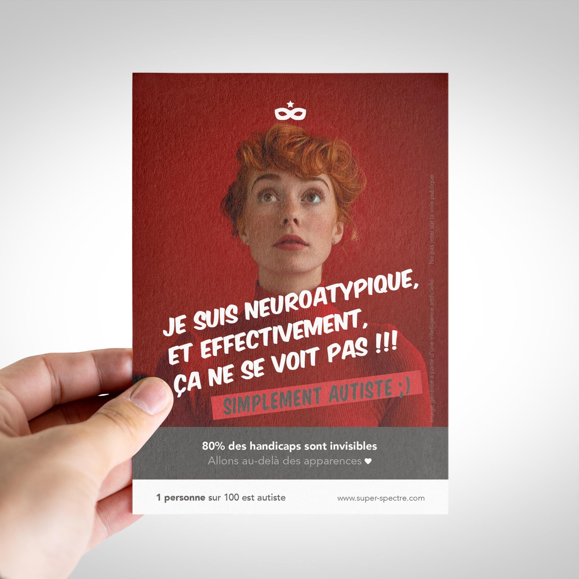 Pack de flyers de sensibilisation à l'autisme - 10,5 x 14,8cm