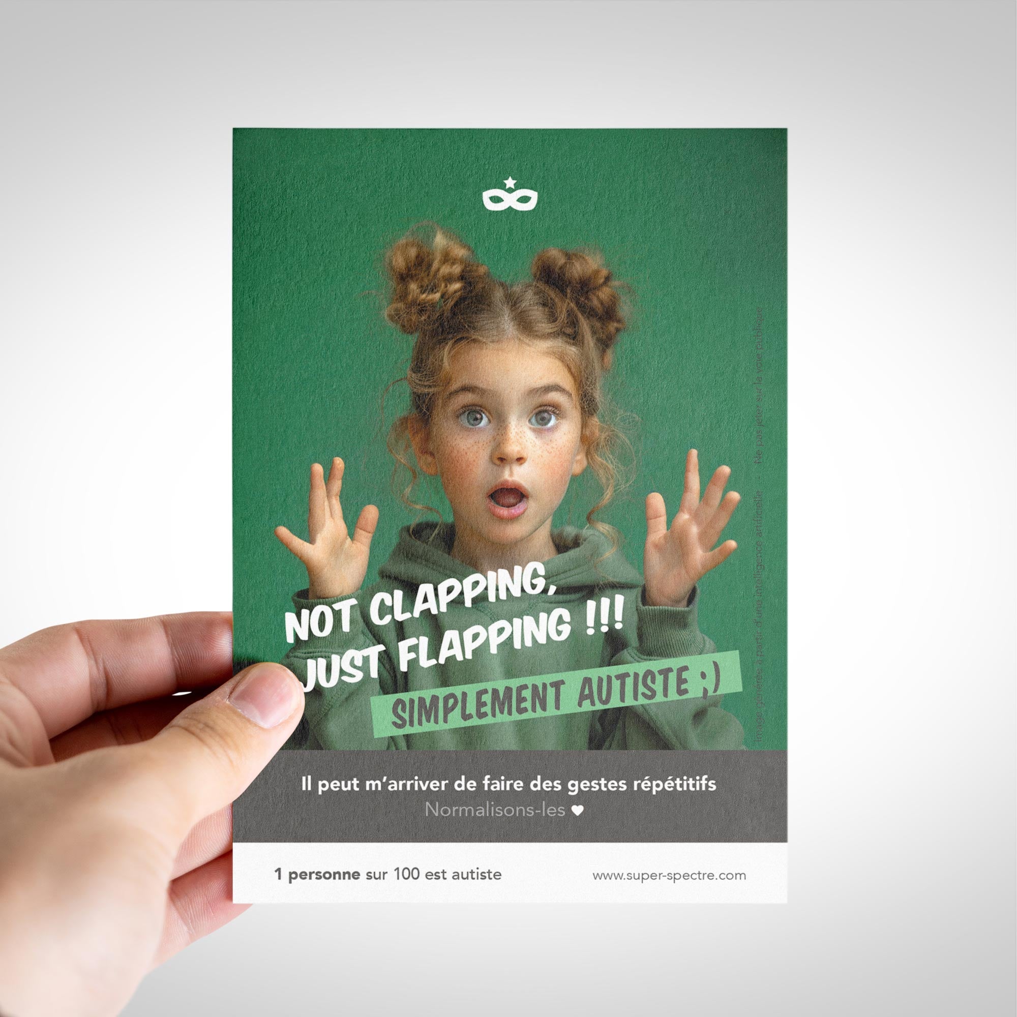 Pack de flyers de sensibilisation à l'autisme - 10,5 x 14,8cm