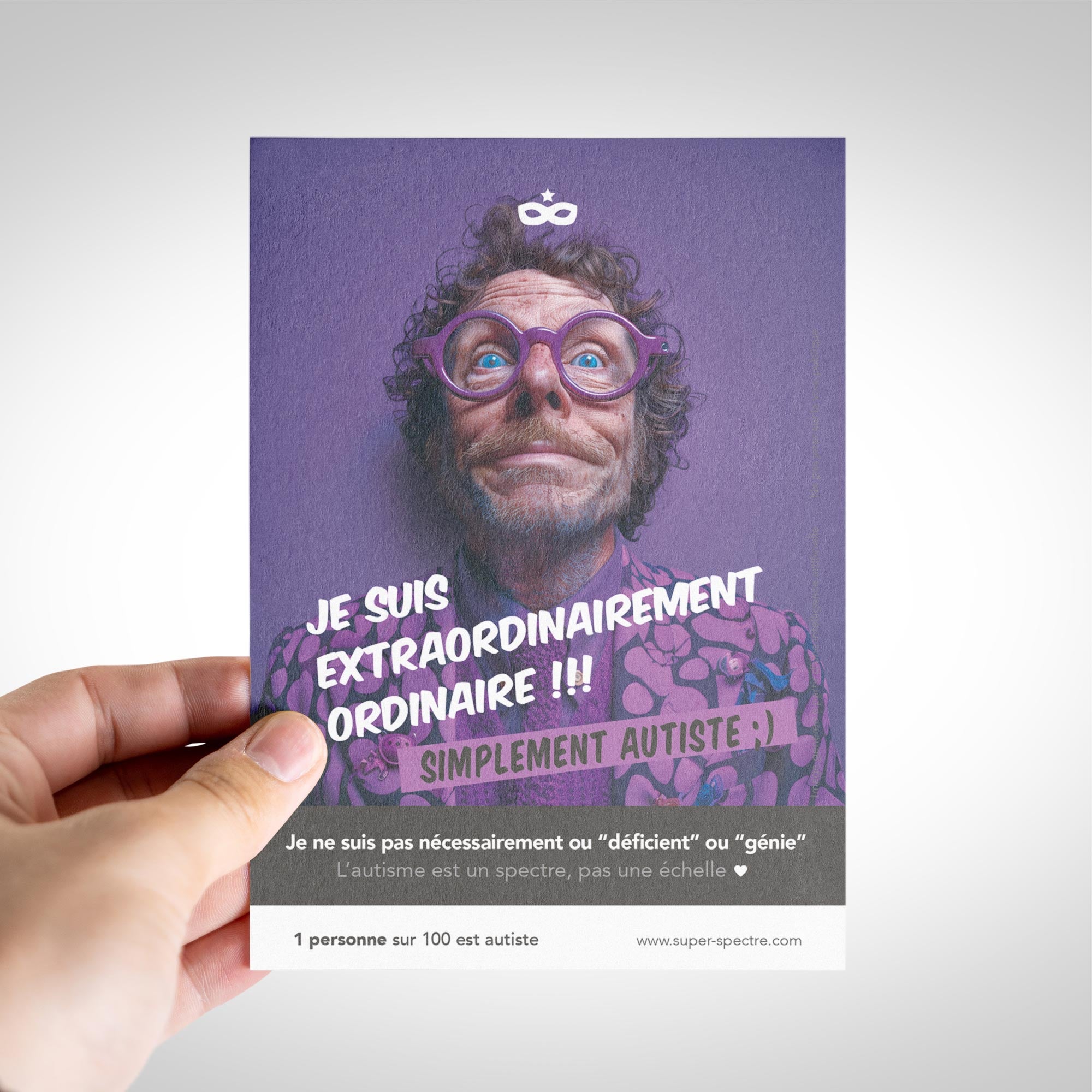 Pack de flyers de sensibilisation à l'autisme - 10,5 x 14,8cm