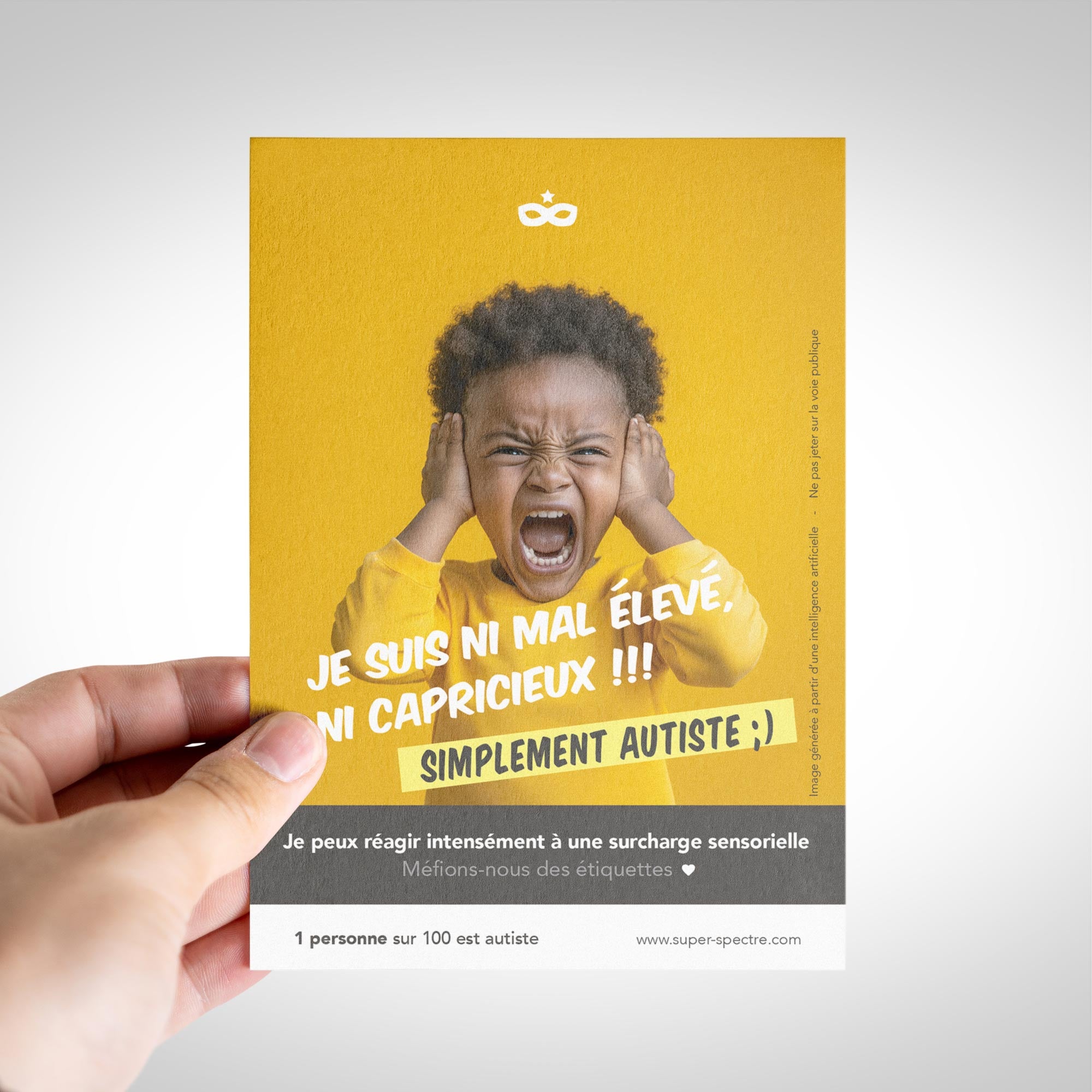 Pack de flyers de sensibilisation à l'autisme - 10,5 x 14,8cm