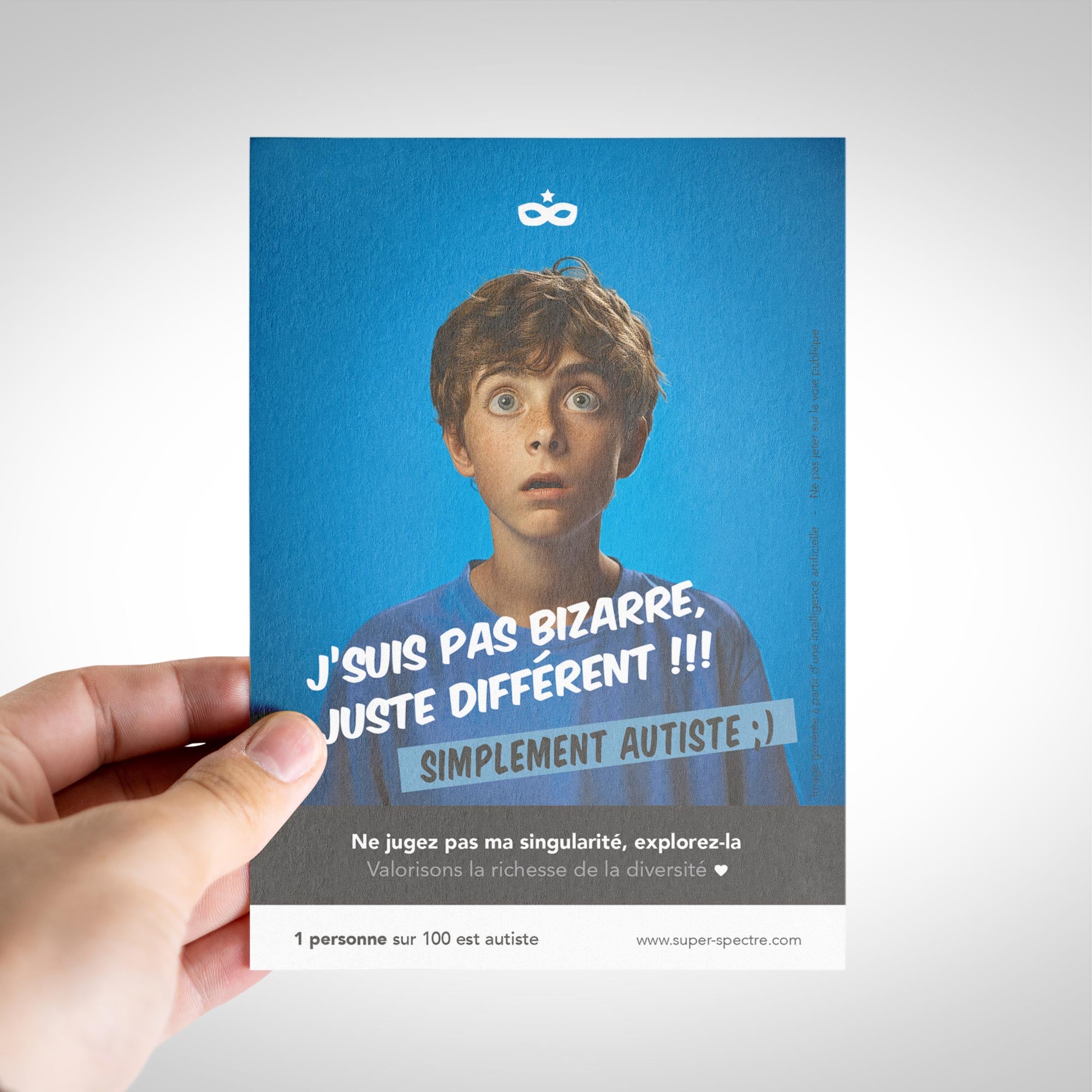 Pack de flyers de sensibilisation à l'autisme - 10,5 x 14,8cm