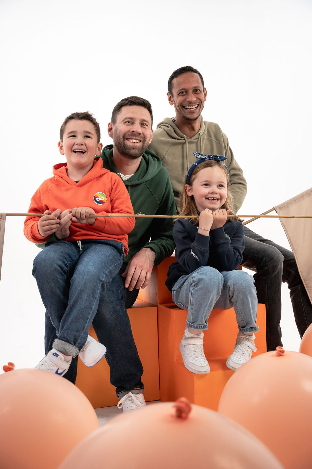 Sweat à Capuche Enfant Orange