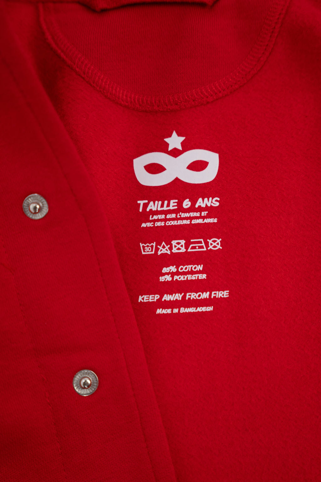 Veste Teddy Enfant Rouge