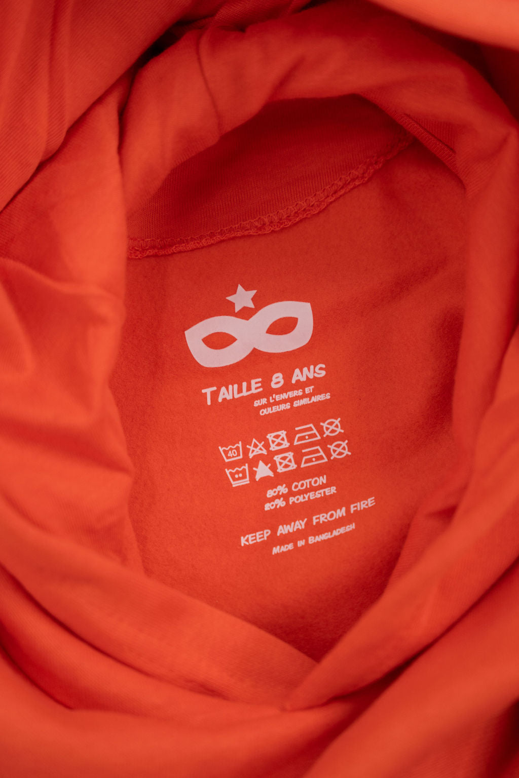 Sweat à Capuche Enfant Orange