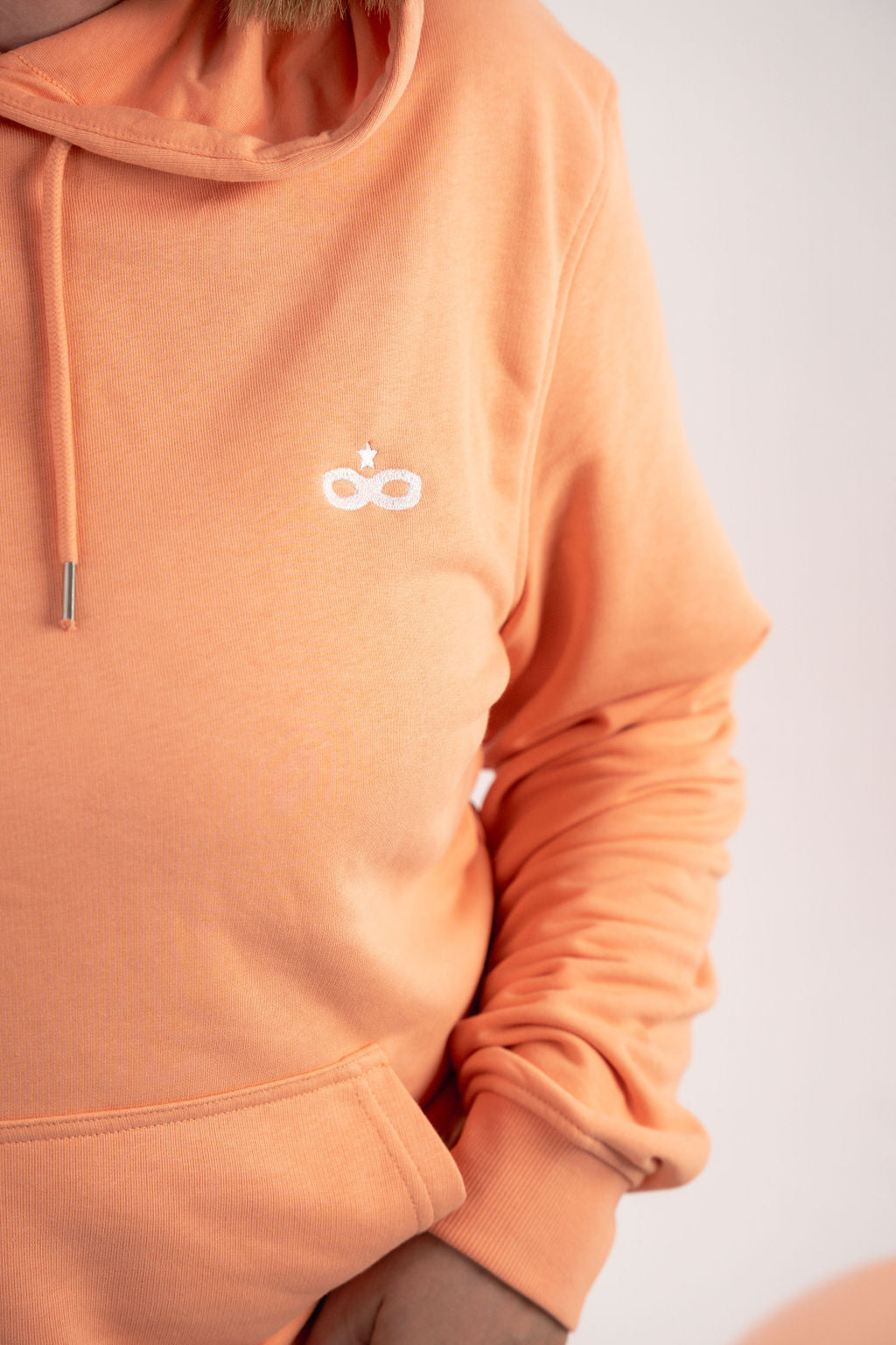 Sweat à Capuche Adulte Pêche