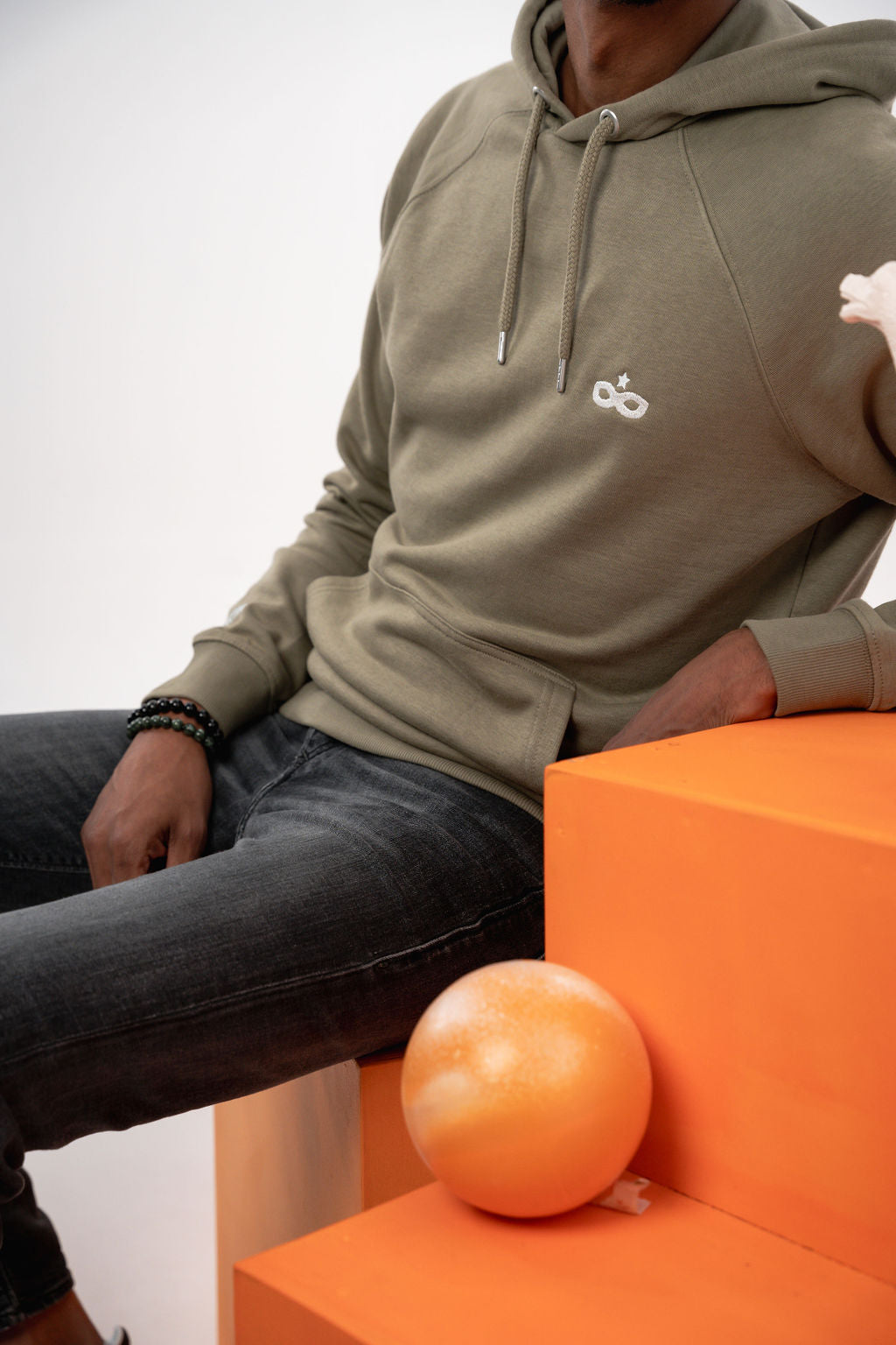 Sweat à Capuche Adulte Kaki