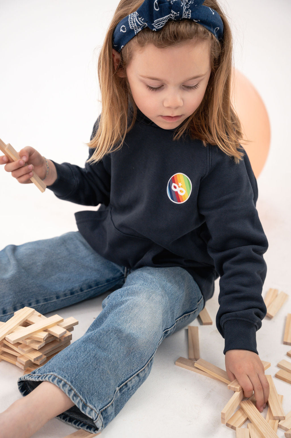 Sweat à Capuche Enfant Bleu Marine