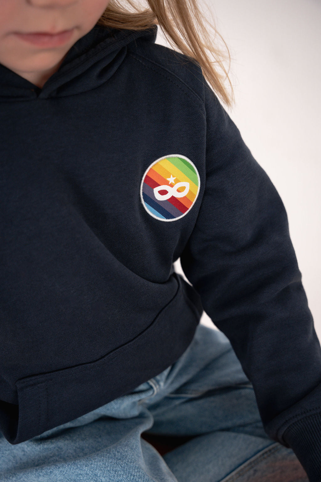 Sweat à Capuche Enfant Bleu Marine
