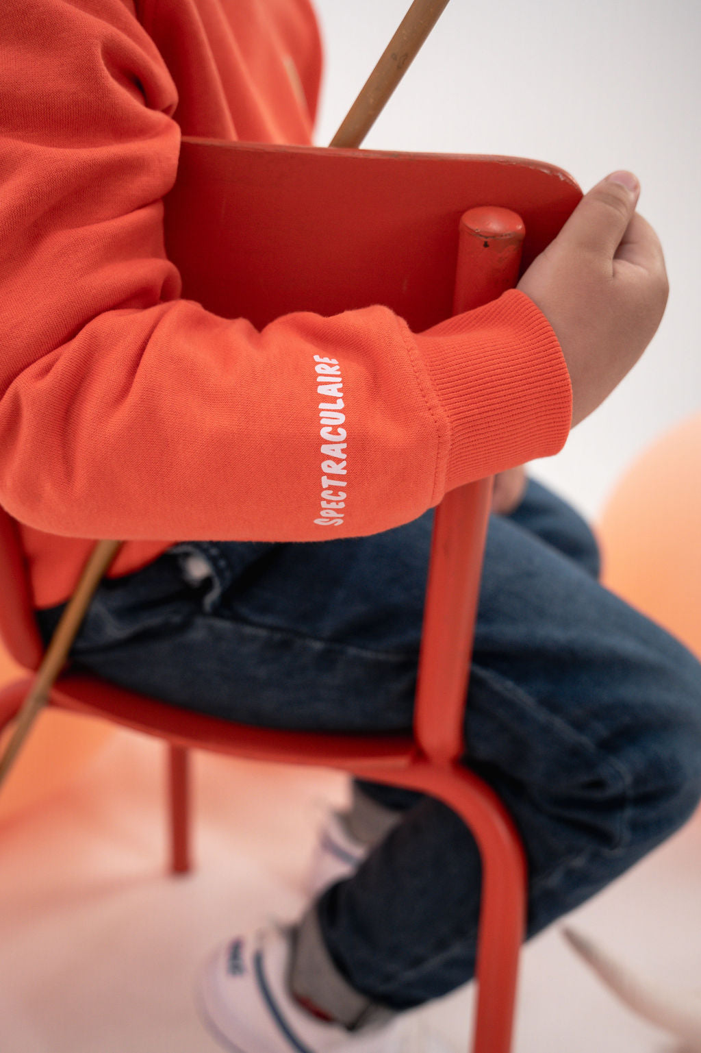 Sweat à Capuche Enfant Orange