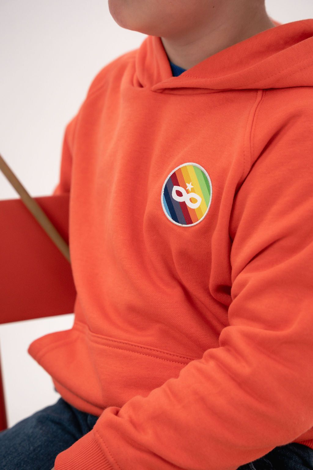 Sweat à Capuche Enfant Orange