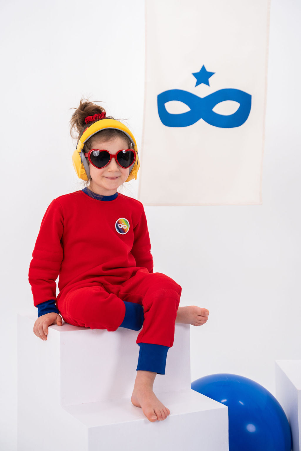 Combinaison sensorielle - Captain Space rouge vif