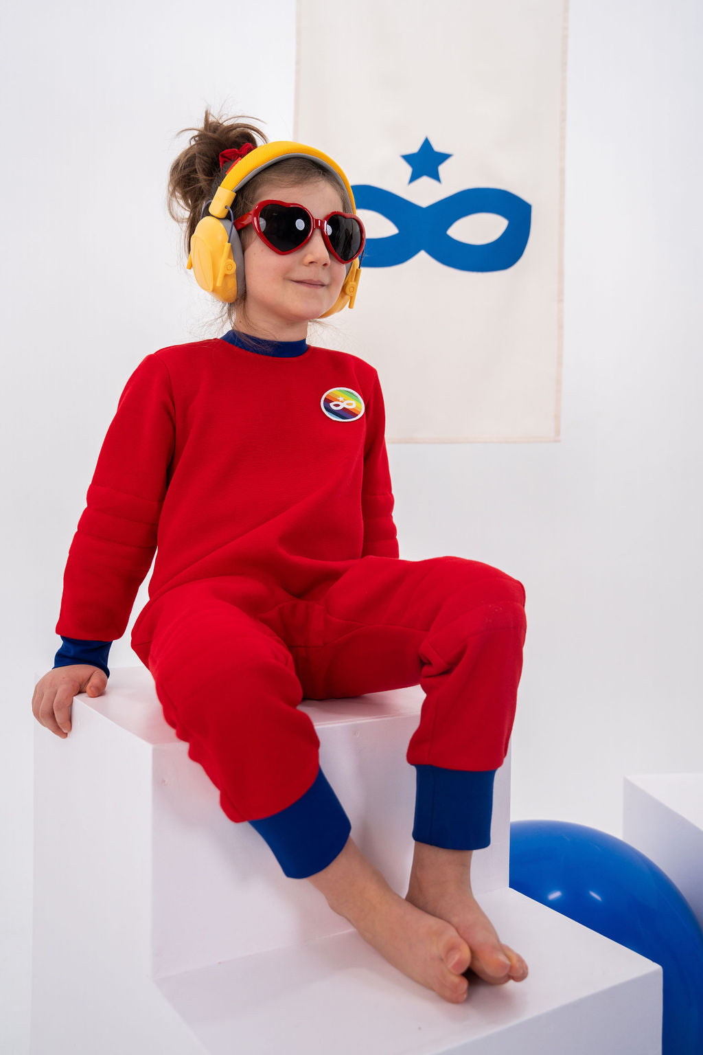 Combinaison sensorielle - Captain Space rouge vif