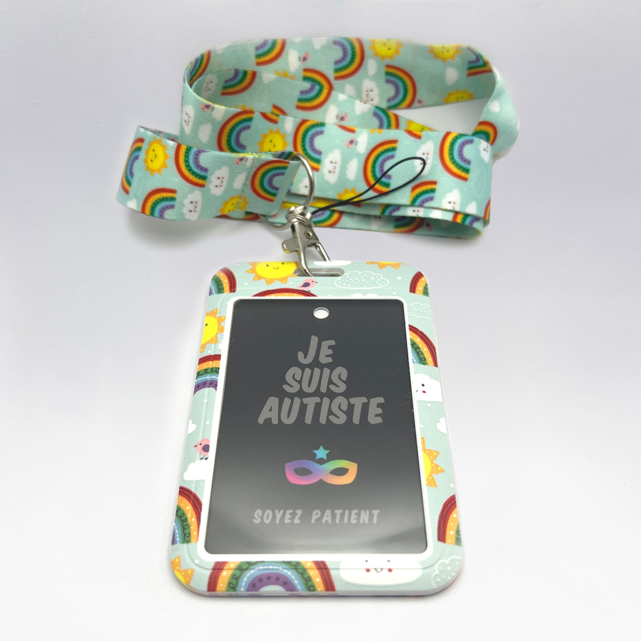 Tour de Cou : Arc en ciel - "Je suis Autiste"