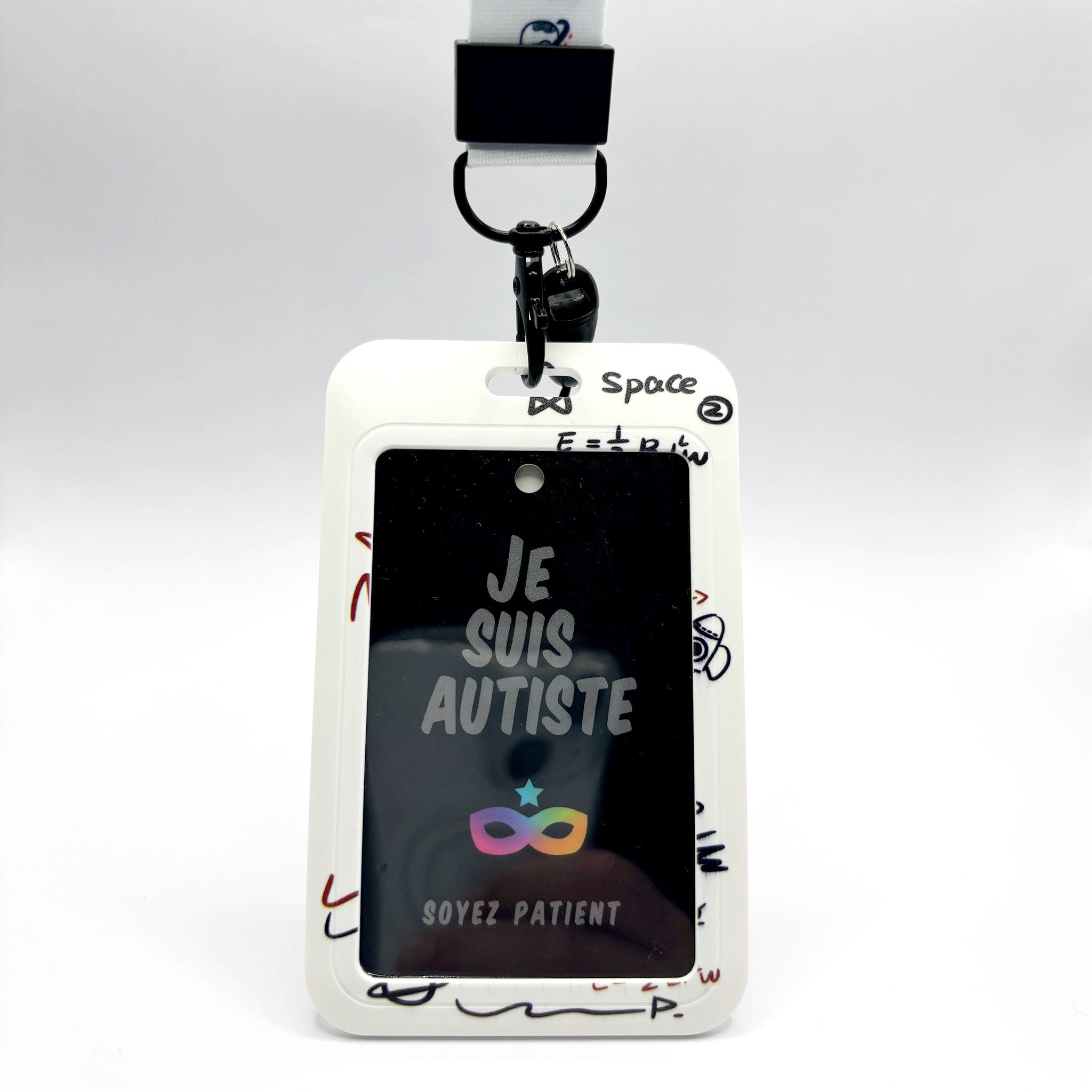 Tour de Cou : Cosmonaute Space - "Je suis Autiste"