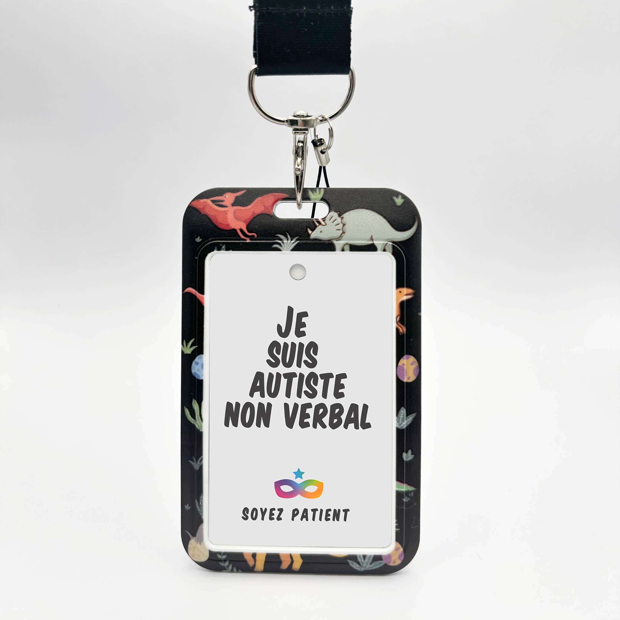 Tour de Cou : Dinosaures - "Je suis Autiste"