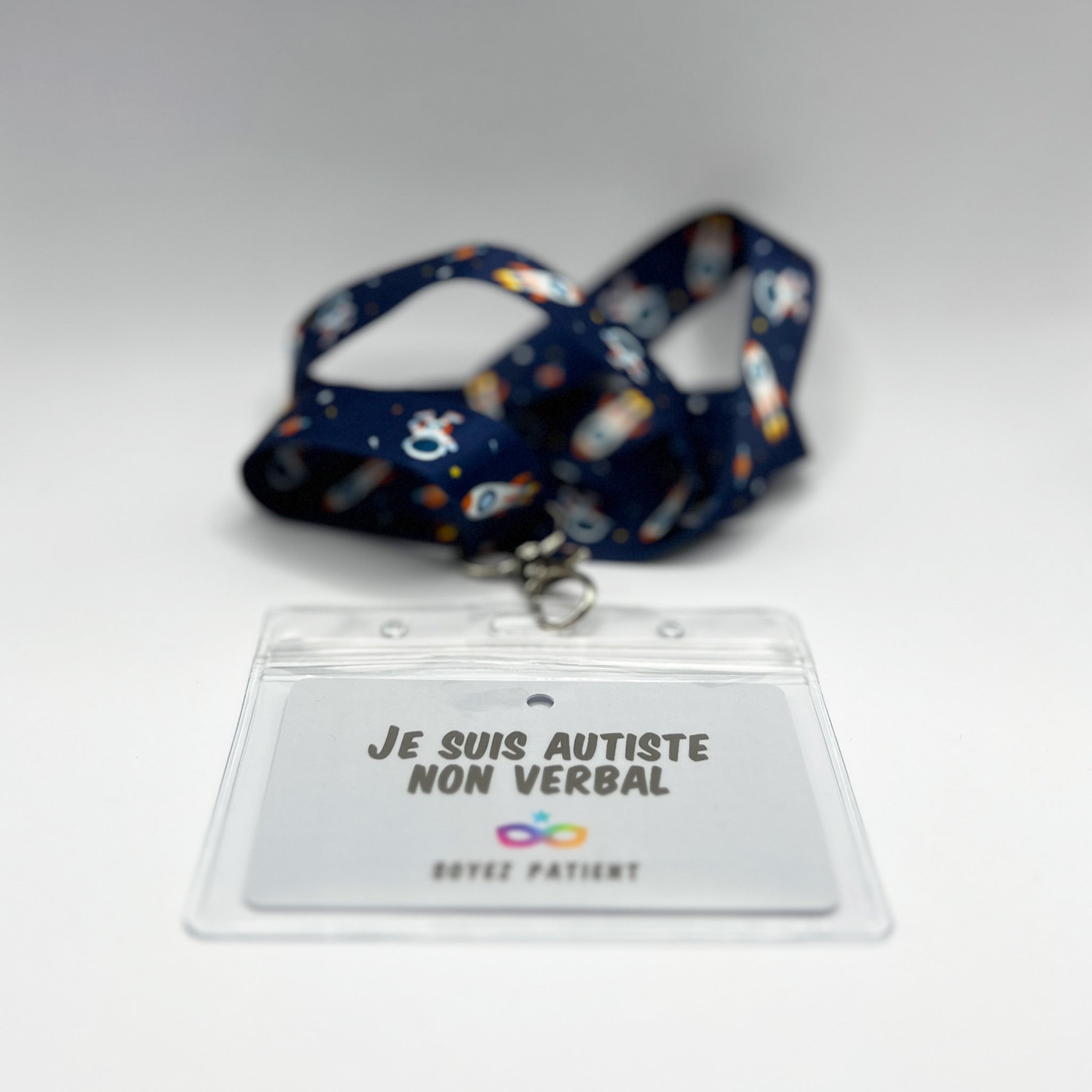 Tour de Cou : Espace - "Je suis Autiste"