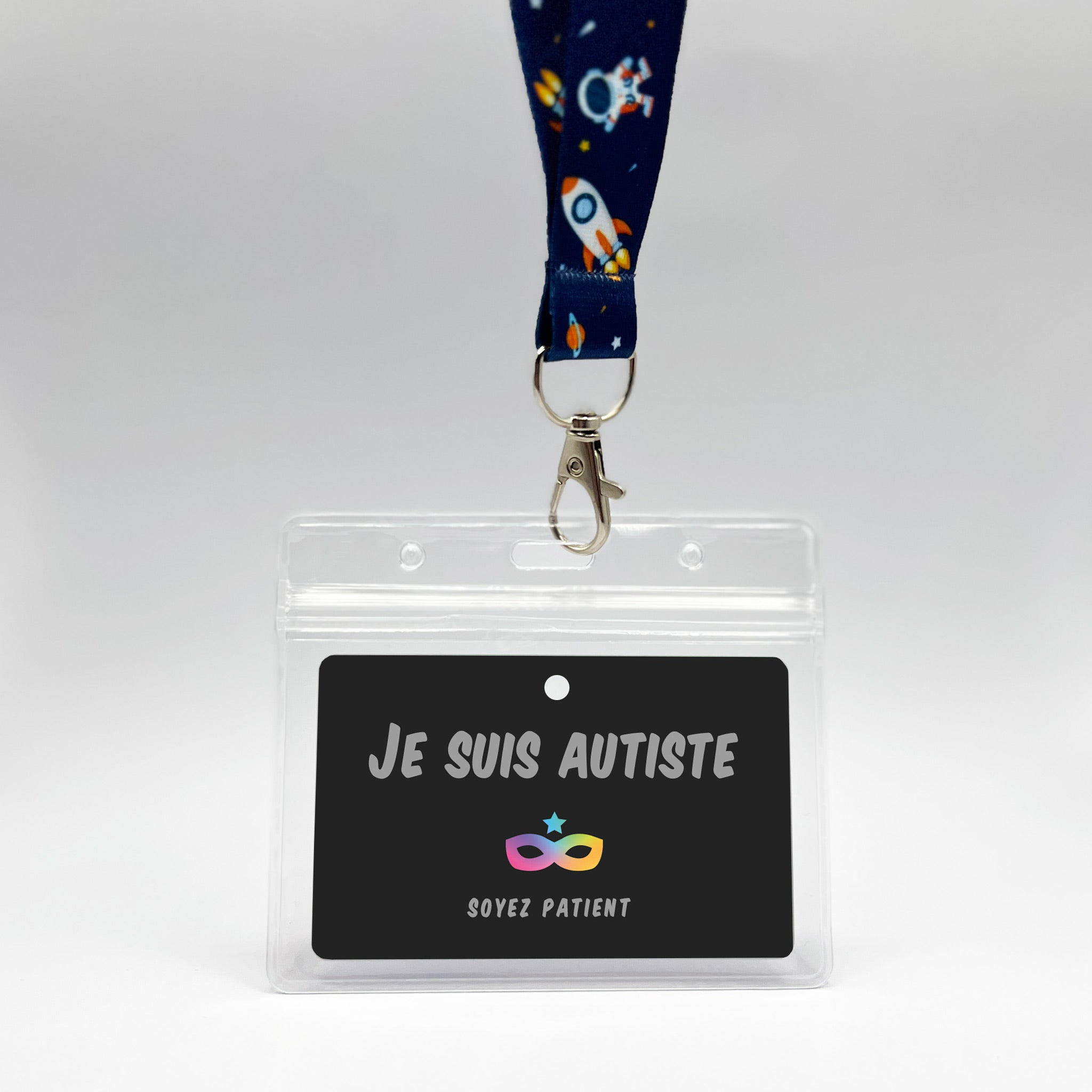 Tour de Cou : Espace - "Je suis Autiste"