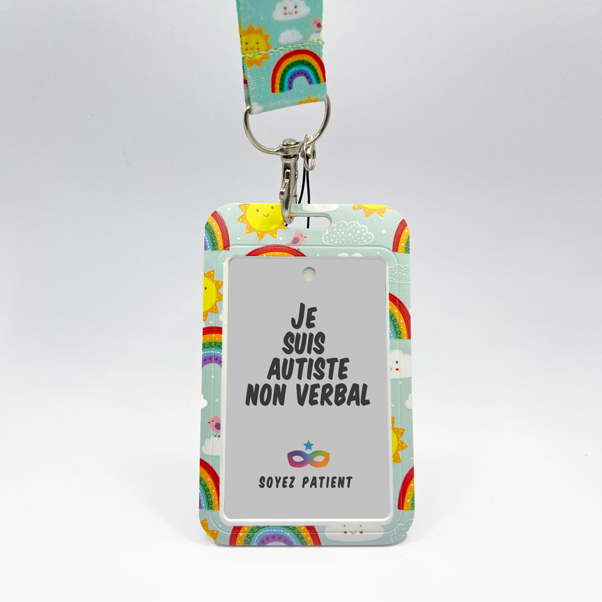 Tour de Cou : Arc en ciel - "Je suis Autiste"