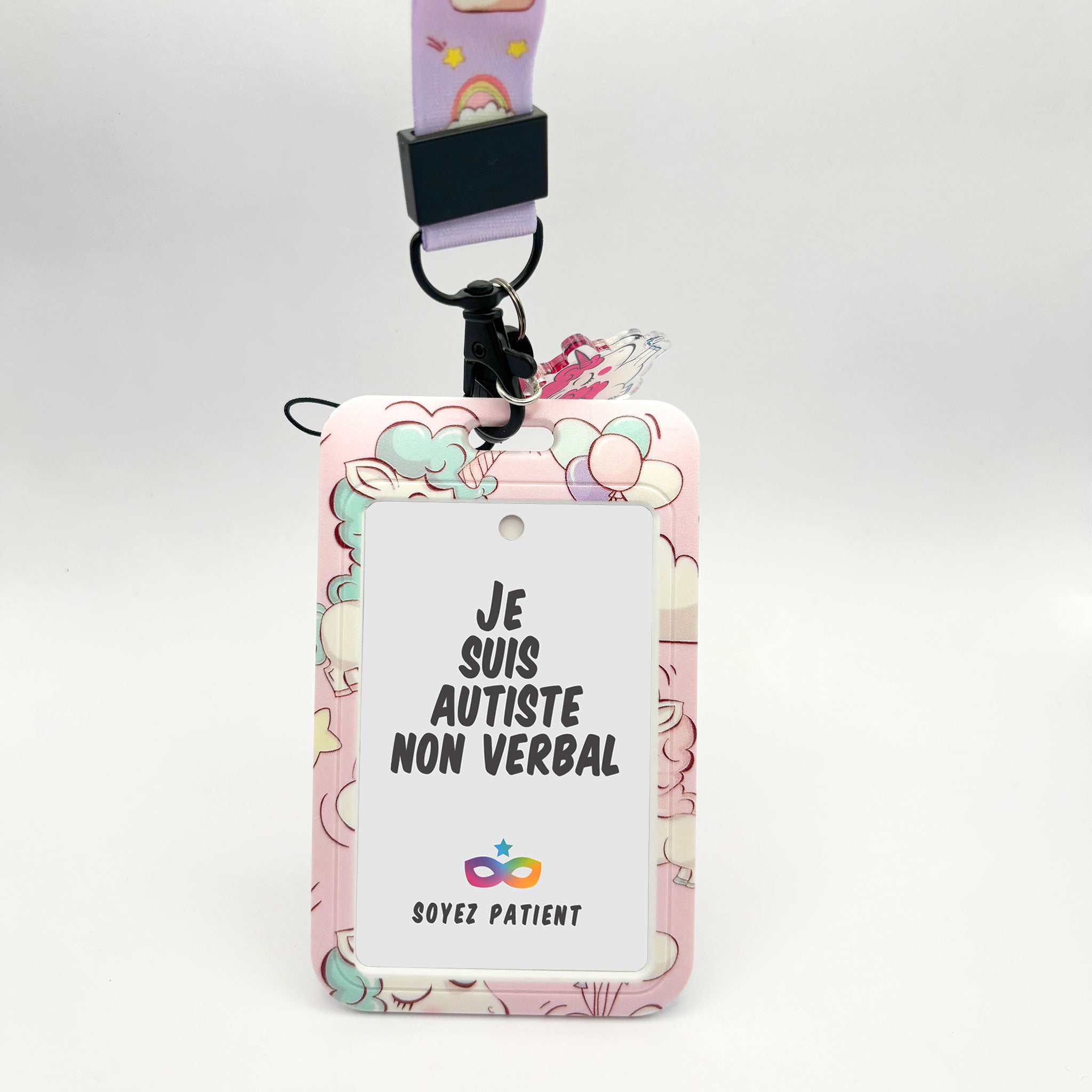 Tour de Cou : Licorne - "Je suis Autiste"