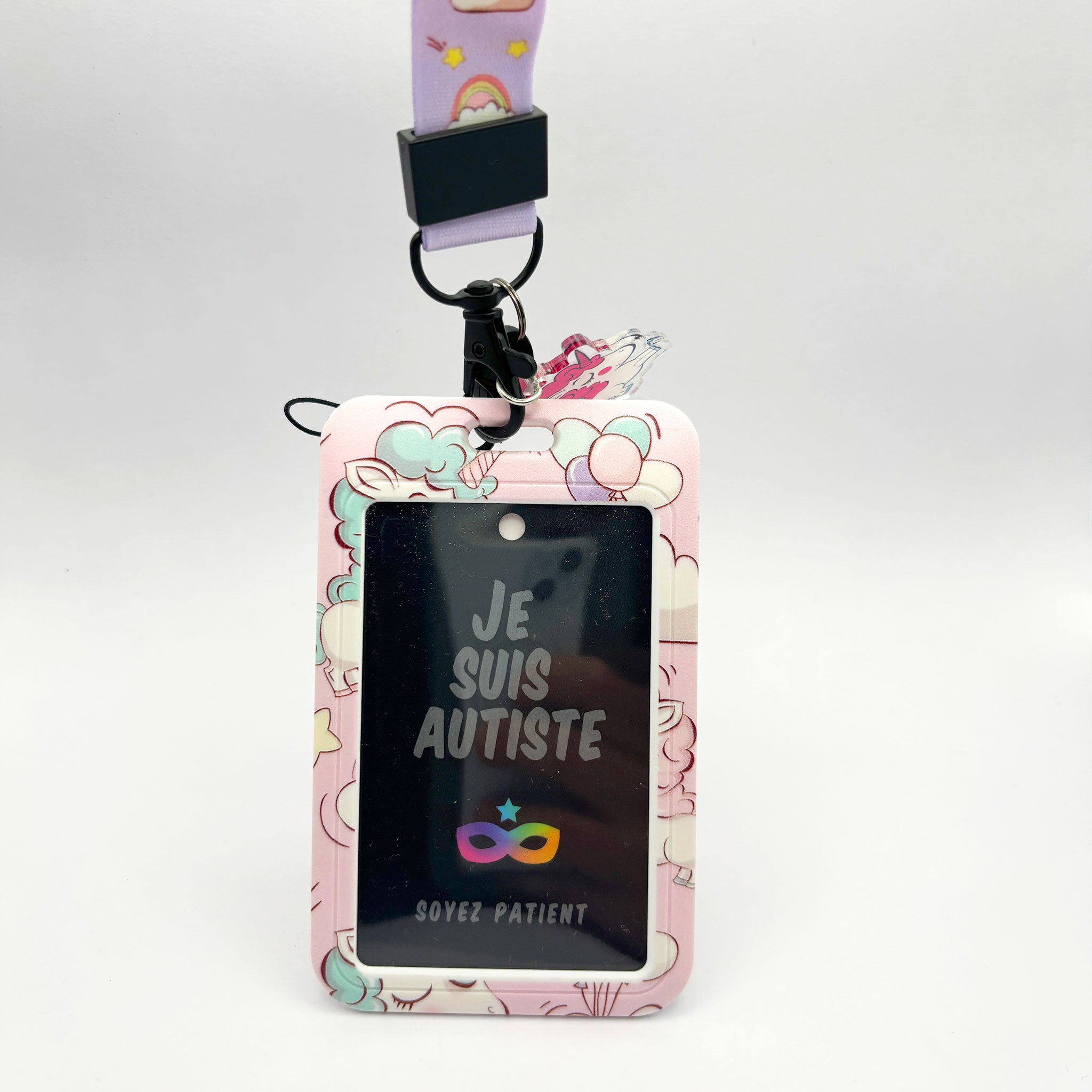 Tour de Cou : Licorne - "Je suis Autiste"