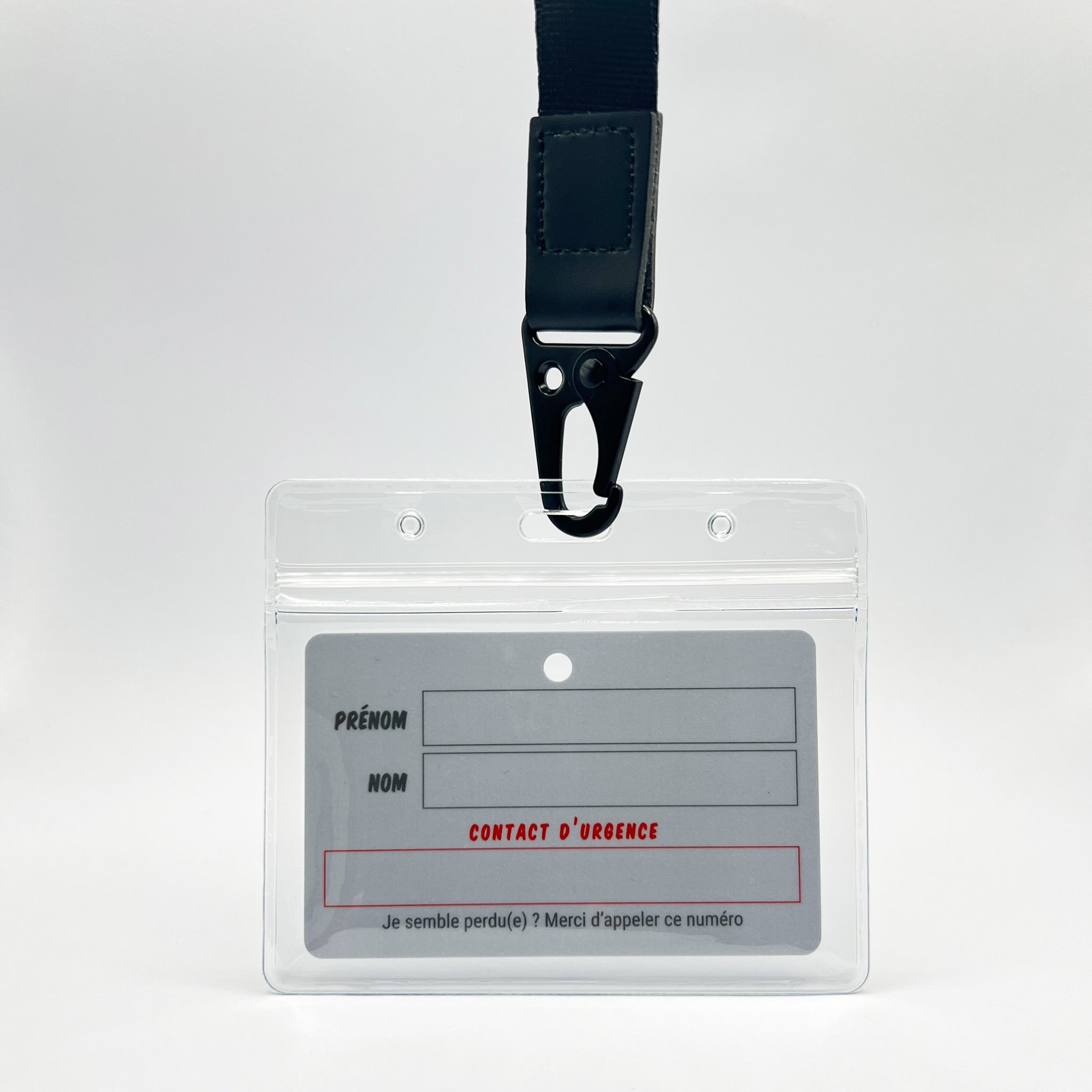 Tour de Cou : Noir Classique - "Je suis Autiste"