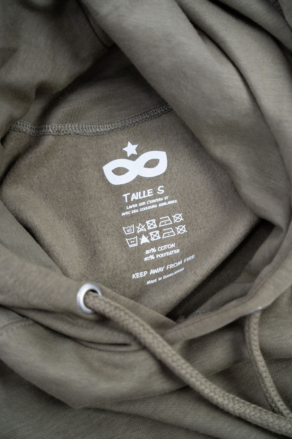 Sweat à Capuche Adulte Kaki
