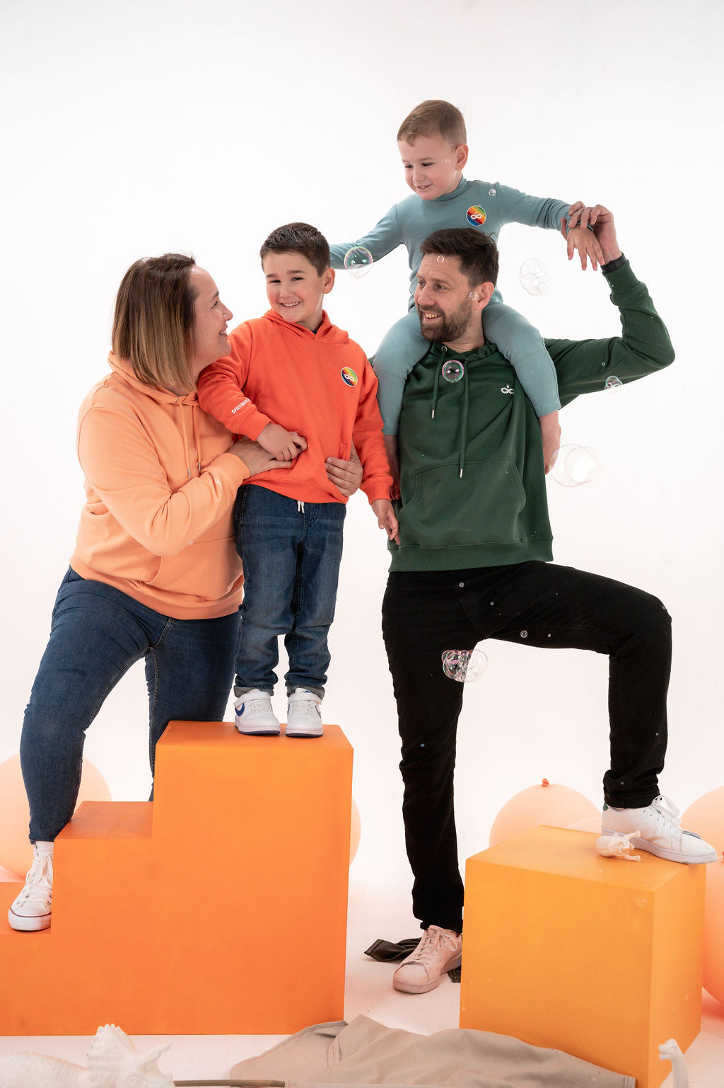 Sweat à Capuche Enfant Orange