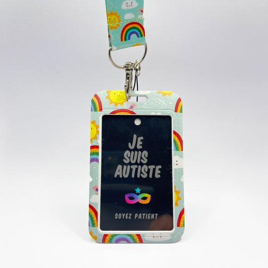 Tour de Cou : Arc en ciel - "Je suis Autiste"