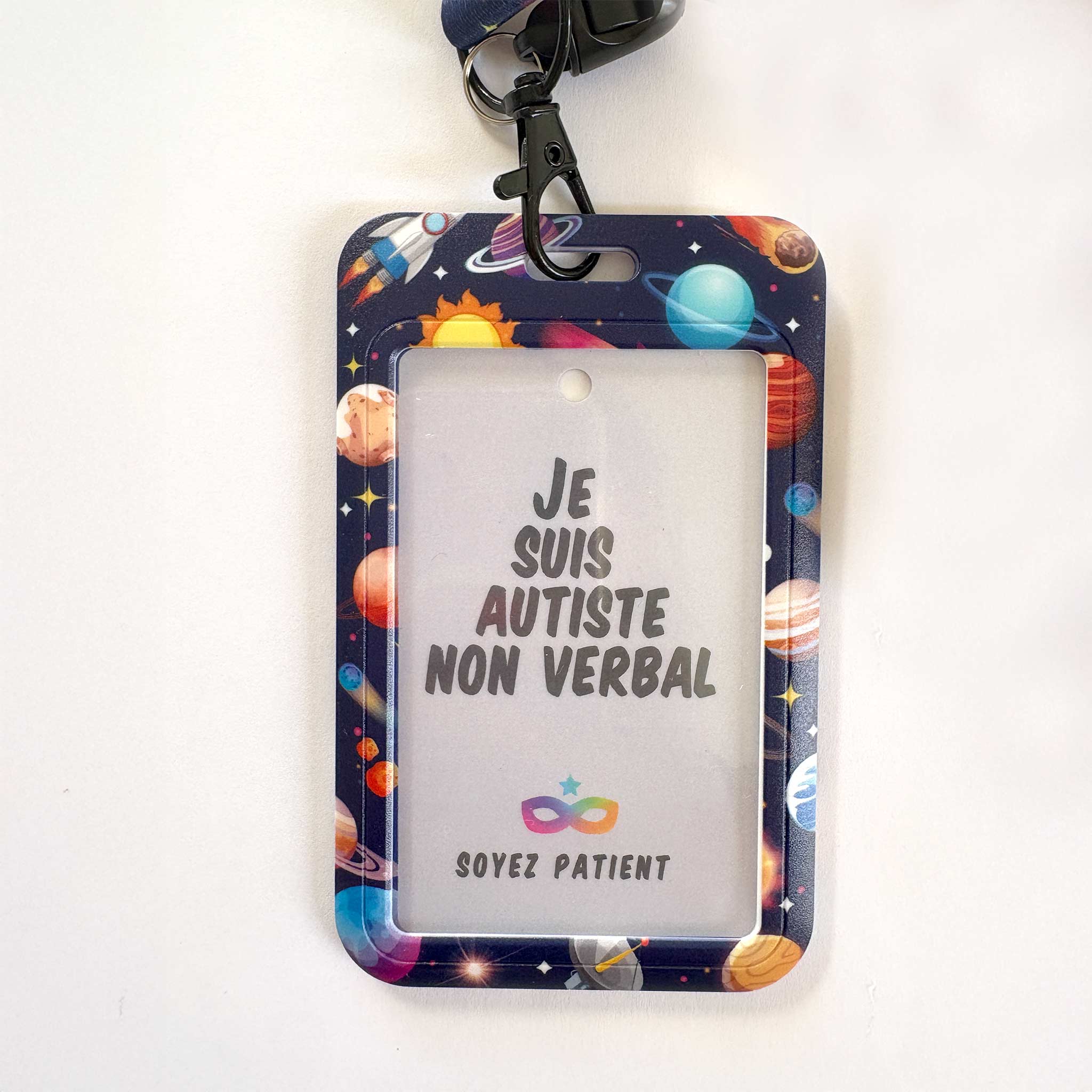 Tour de Cou : Dans l'espace - "Je suis Autiste"