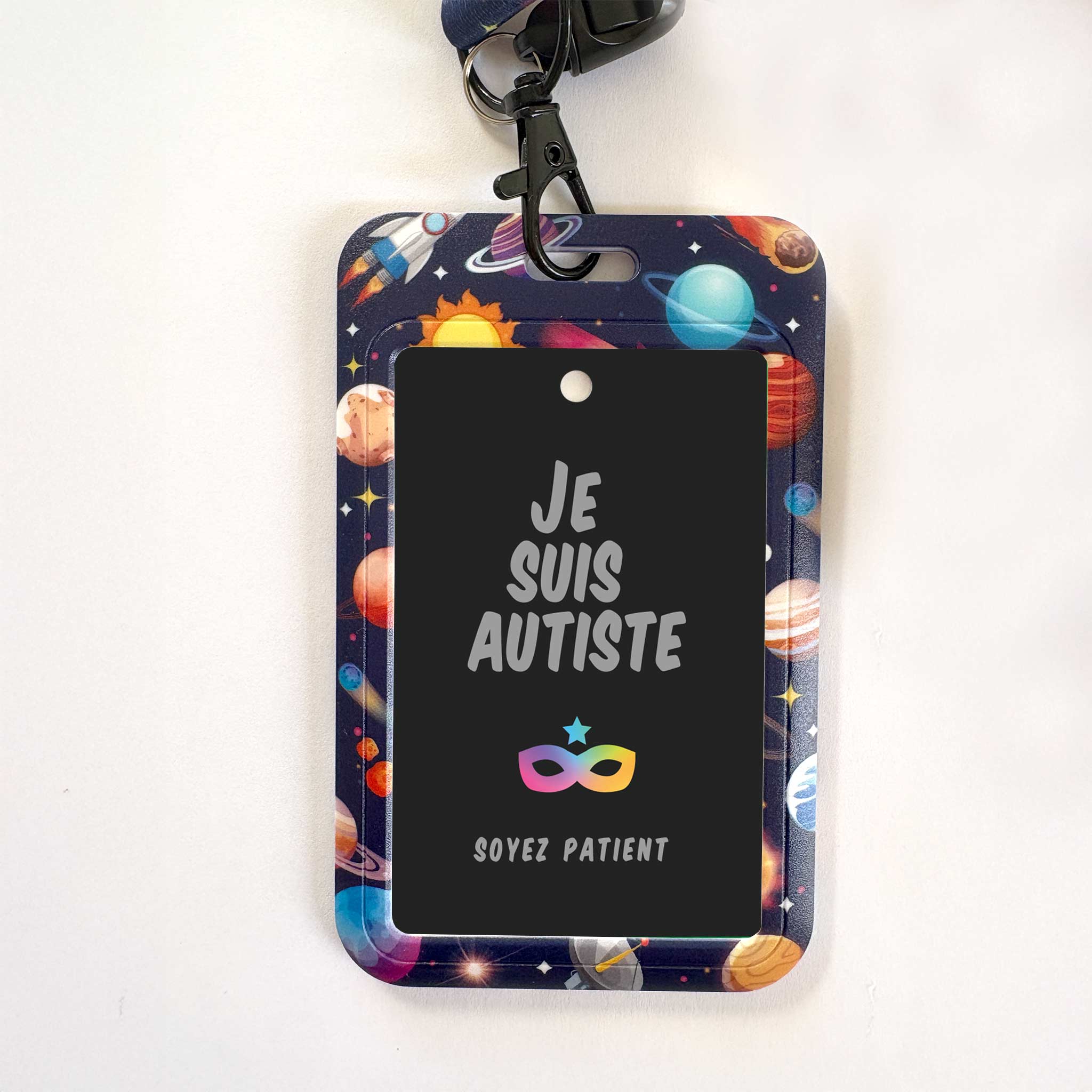 Tour de Cou : Dans l'espace - "Je suis Autiste"